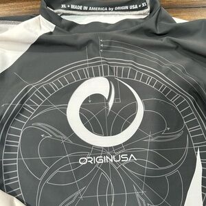 Black and Gray Long Sleeve Tee